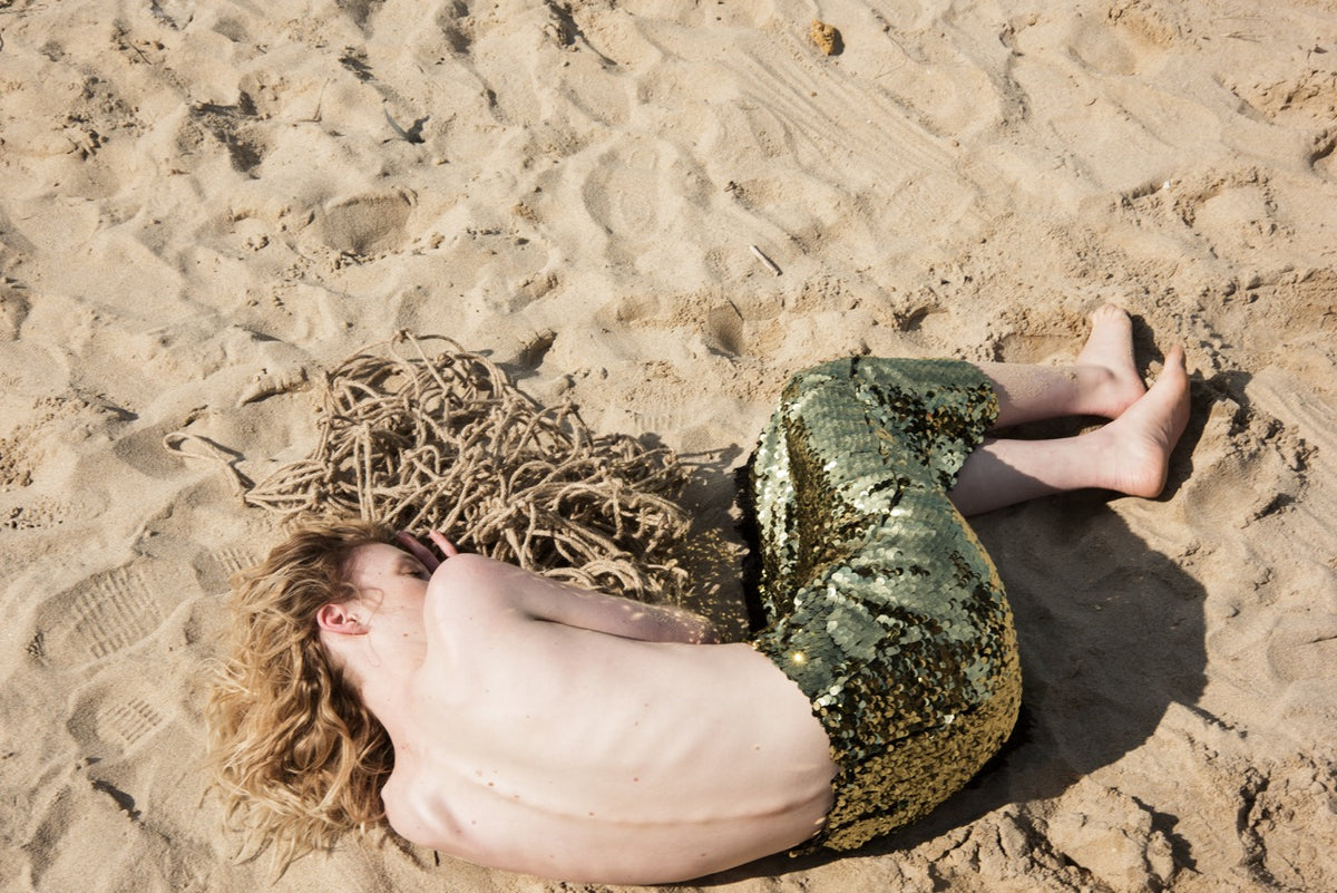 Natalie Kolyozyan Tide Payetli Etek, Driftwood SS16, görsel 2