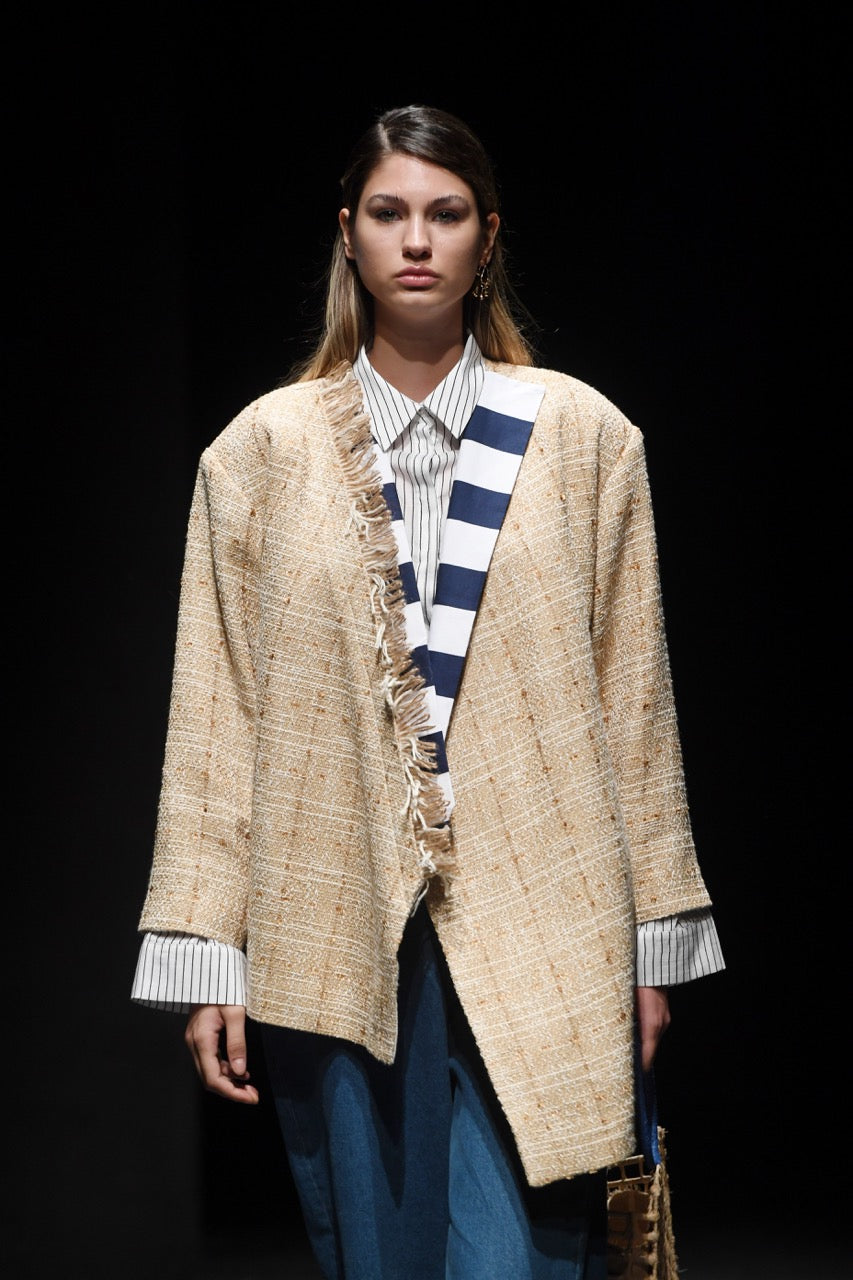Sunday Best Tweed Jacket Look by Natalie Kolyozyan, Saturday Night Sunday Morning SS20