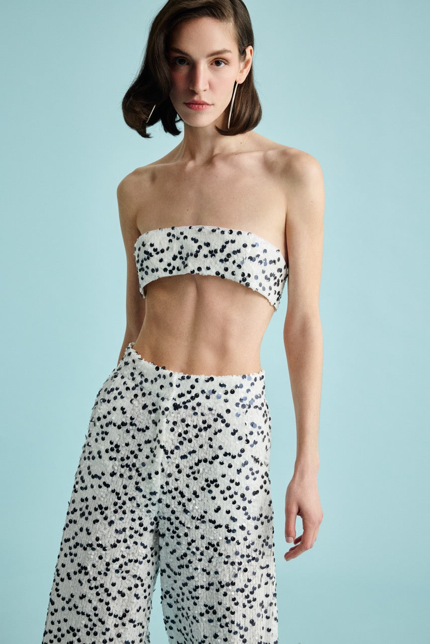 Stardust Bandeau Top Stardust Trousers by Natalie Kolyozyan, In the Spotlight SS26, view 6