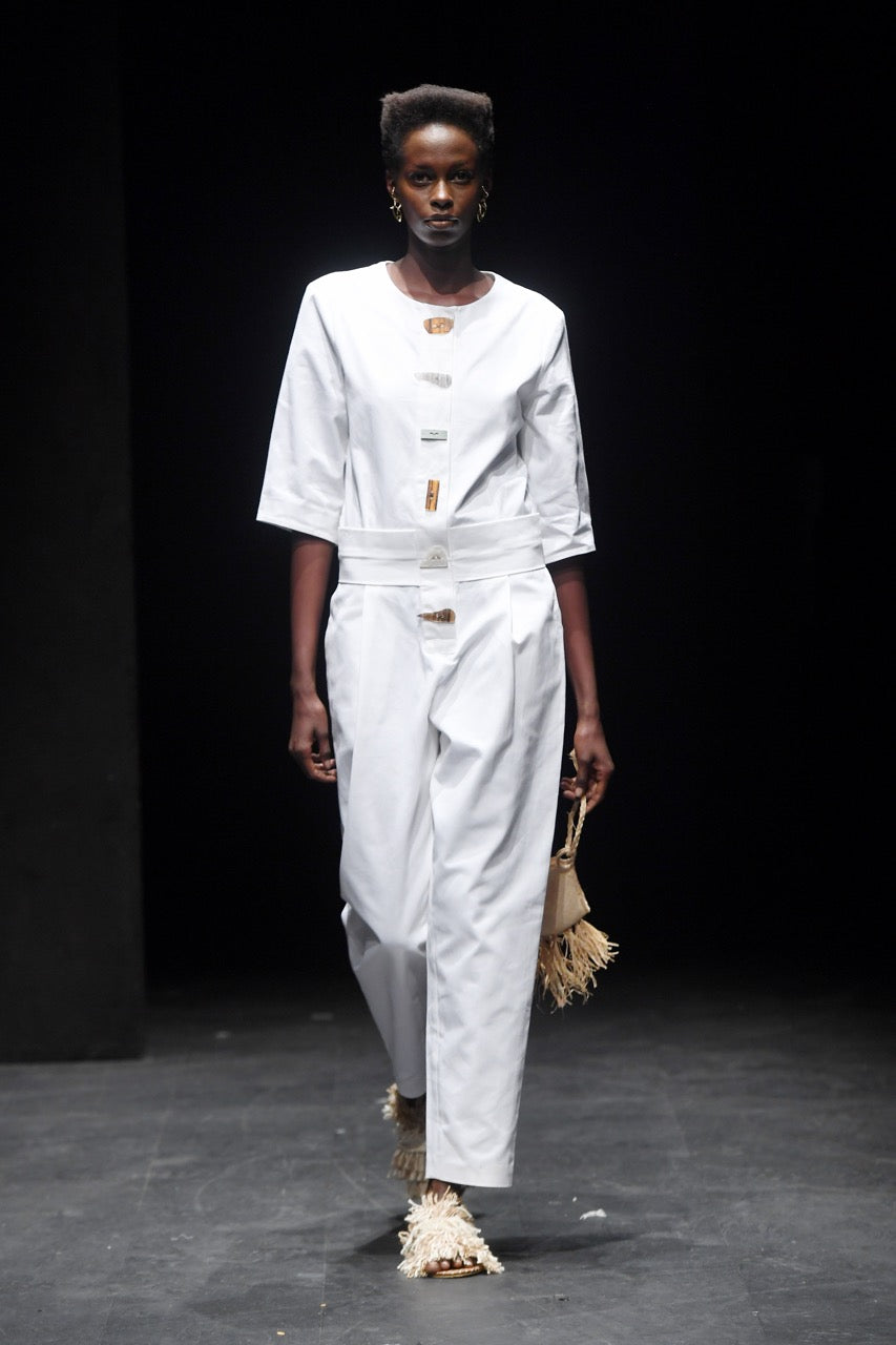 First Light Belted Jumpsuit by Natalie Kolyozyan, Saturday Night Sunday Morning SS20