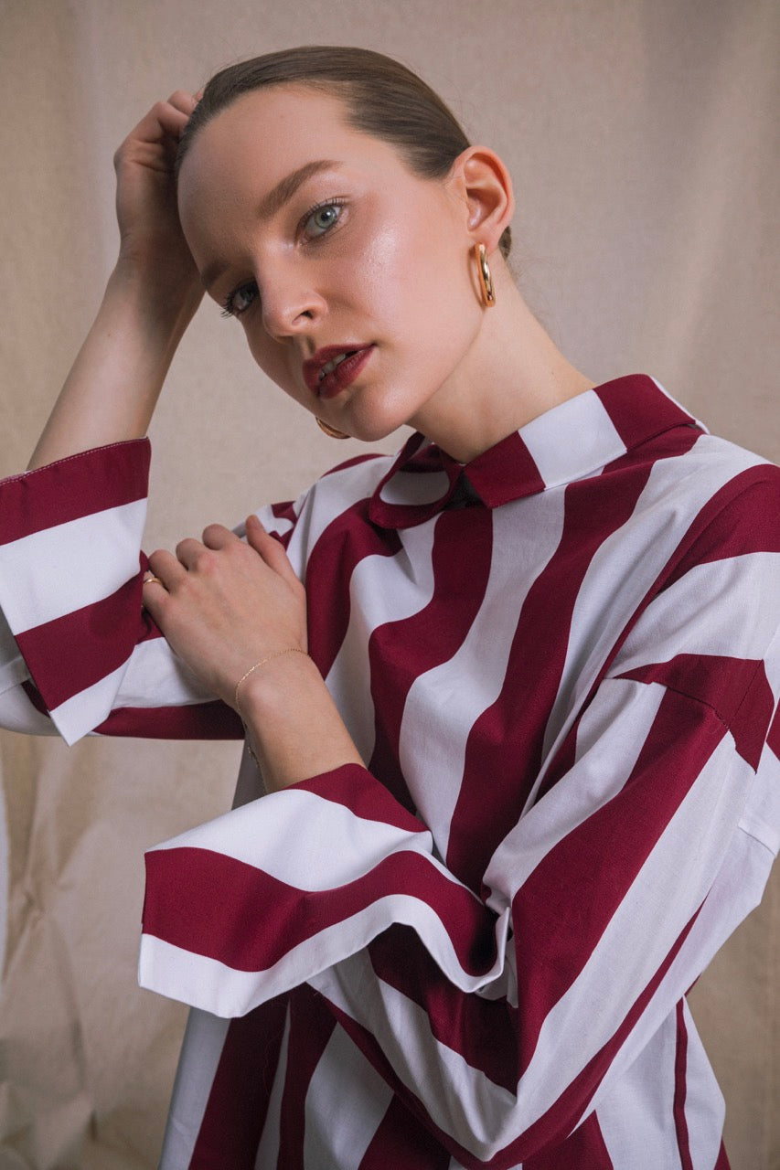 Ember Striped Shirt by Natalie Kolyozyan, Ember AW19