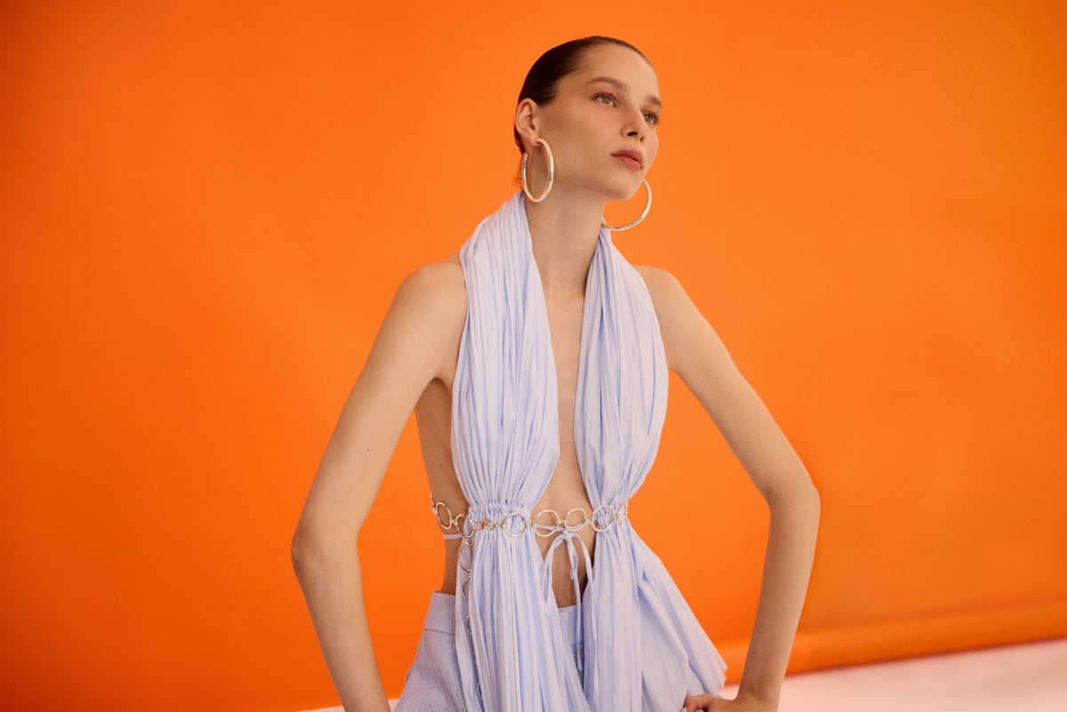 Natalie Kolyozyan Mist Halter Top Cascade Mist Pantolon, In the Spotlight SS26, görsel 6