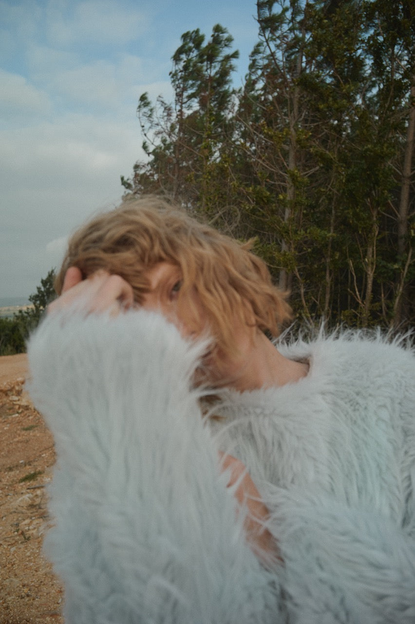 Halo Ice Fur Jacket by Natalie Kolyozyan, Vicious Circle AW17