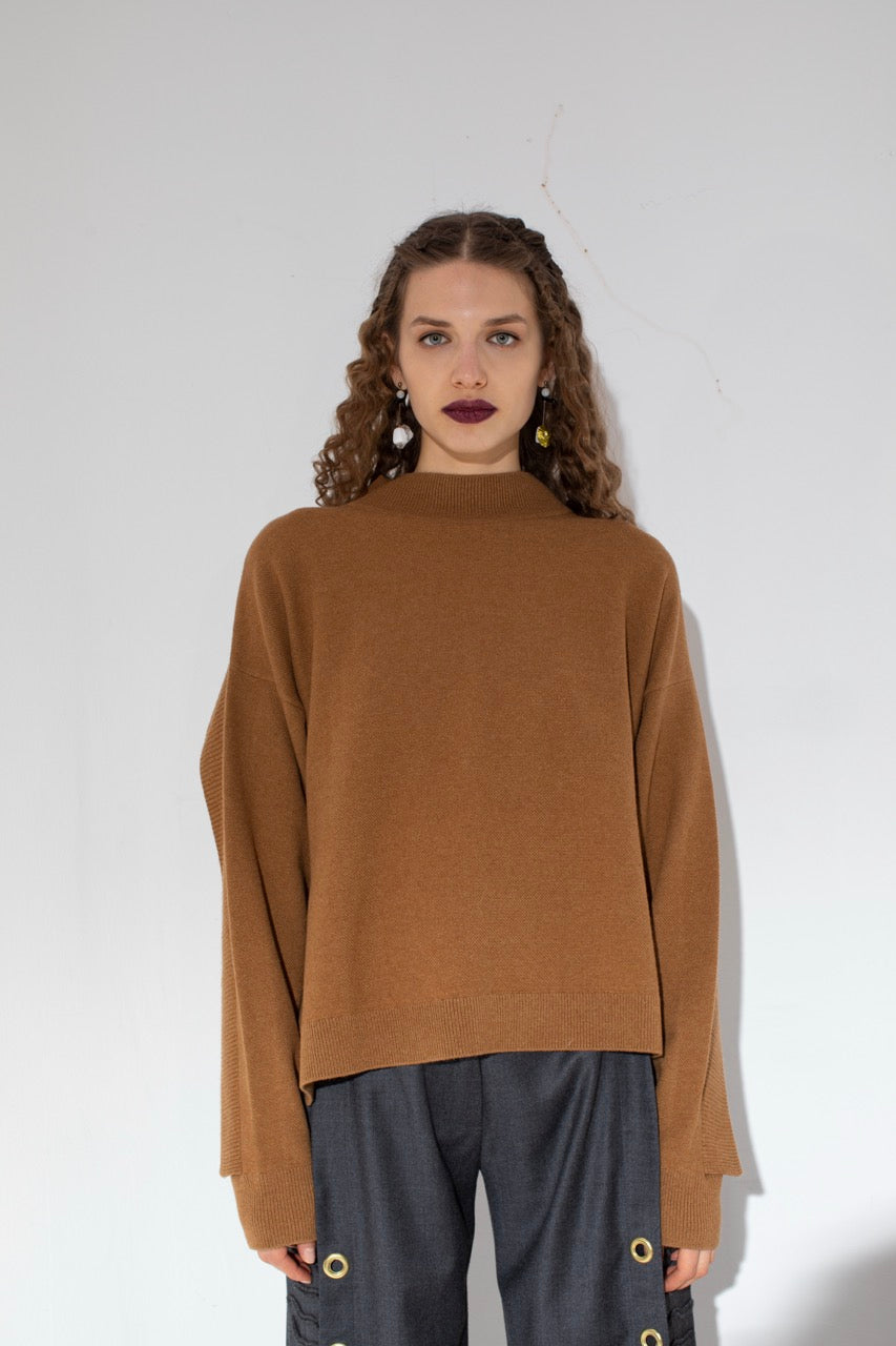 Half Measure Layered Knit Boardroom Trousers by Natalie Kolyozyan, Not Equal AW20