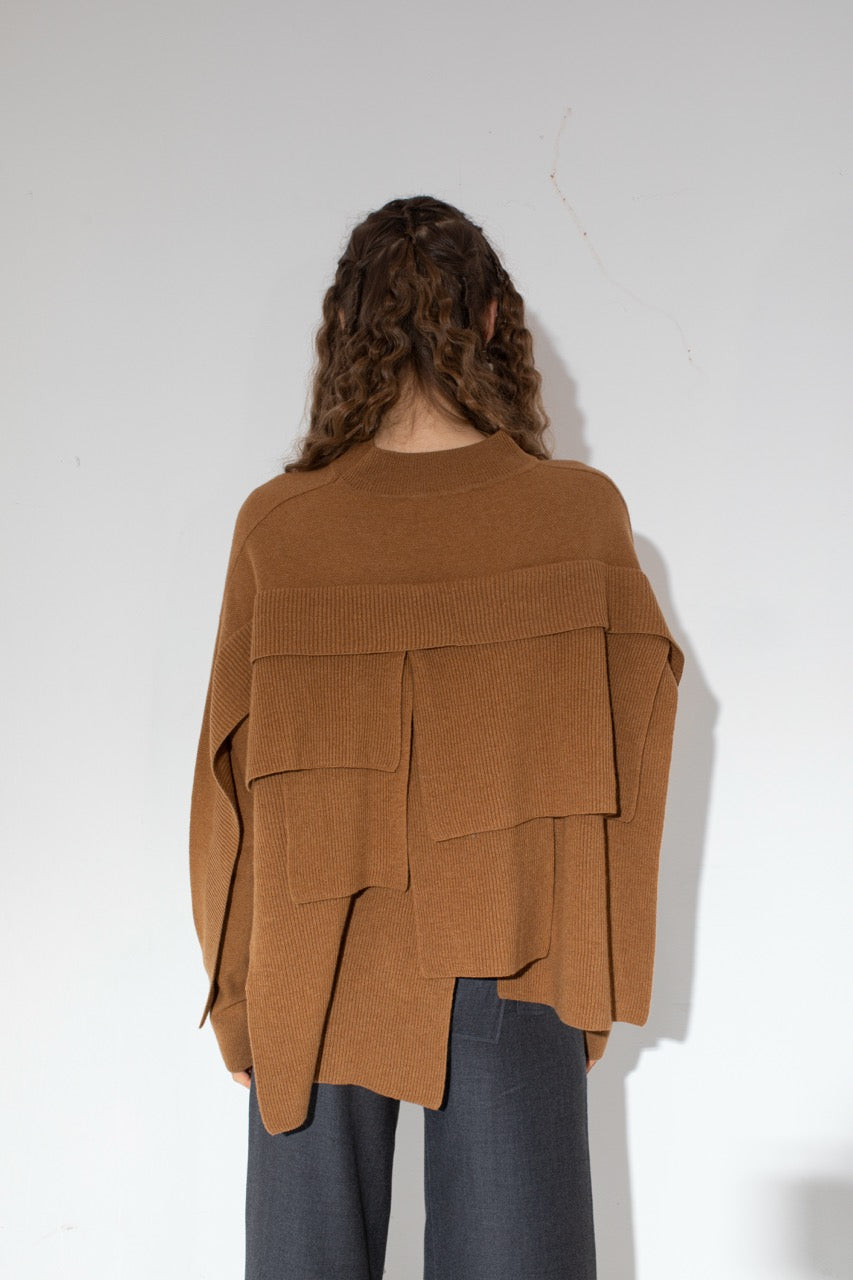 Half Measure Layered Knit Boardroom Trousers by Natalie Kolyozyan, Not Equal AW20, view 2