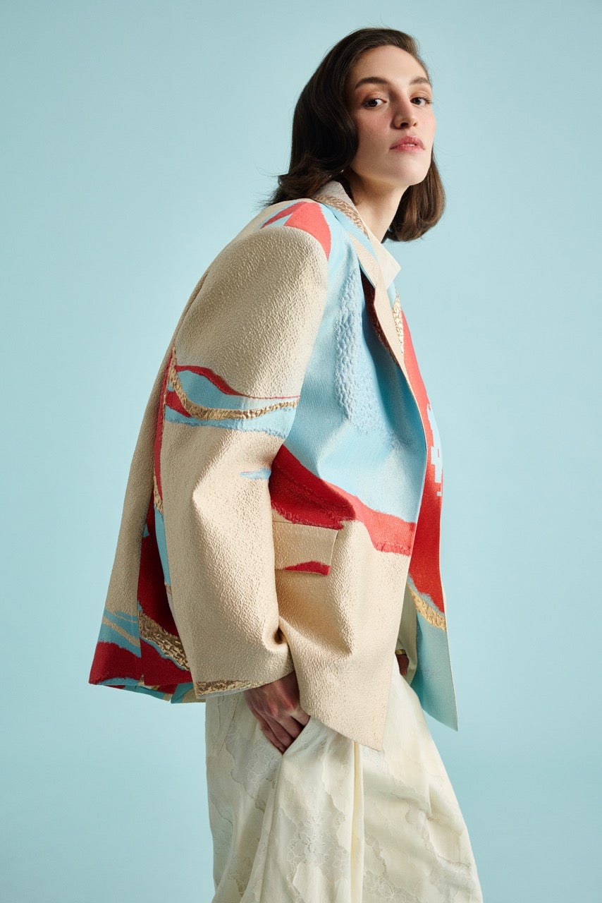 Natalie Kolyozyan Art Brocade Blazer Butter Lace Pantolon, In the Spotlight SS26