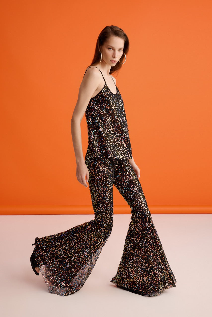 Disco Muse Top Disco Glam Trousers by Natalie Kolyozyan, In the Spotlight SS26, view 3