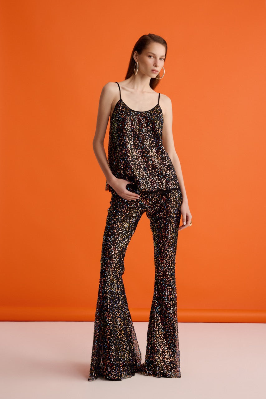 Disco Muse Top Disco Glam Trousers by Natalie Kolyozyan, In the Spotlight SS26