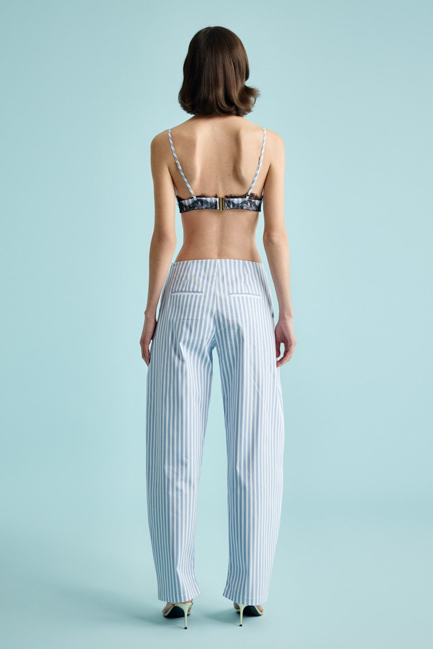 Lace Muse Bustier Beaded Striped Trousers by Natalie Kolyozyan, In the Spotlight SS26, view 3