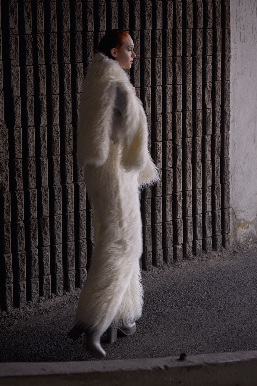 Cloudform Fluffy Coat by Natalie Kolyozyan, Pragmatic Dreamers AW16