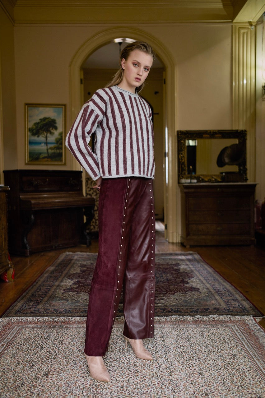 Quiet Hours Striped Sweater Look by Natalie Kolyozyan, Introverted AW18