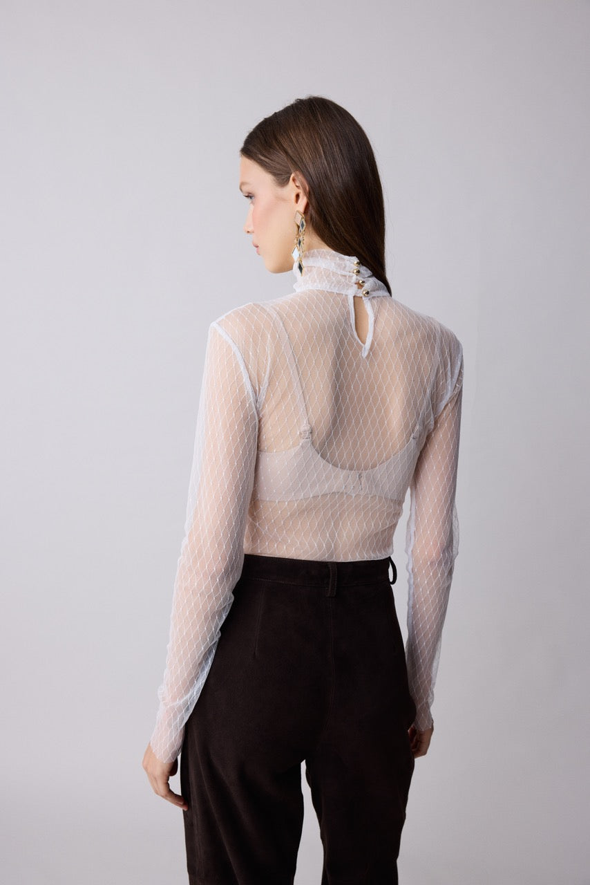 Umber Brown Suede Leather Trousers by Natalie Kolyozyan, Relief AW26, view 2