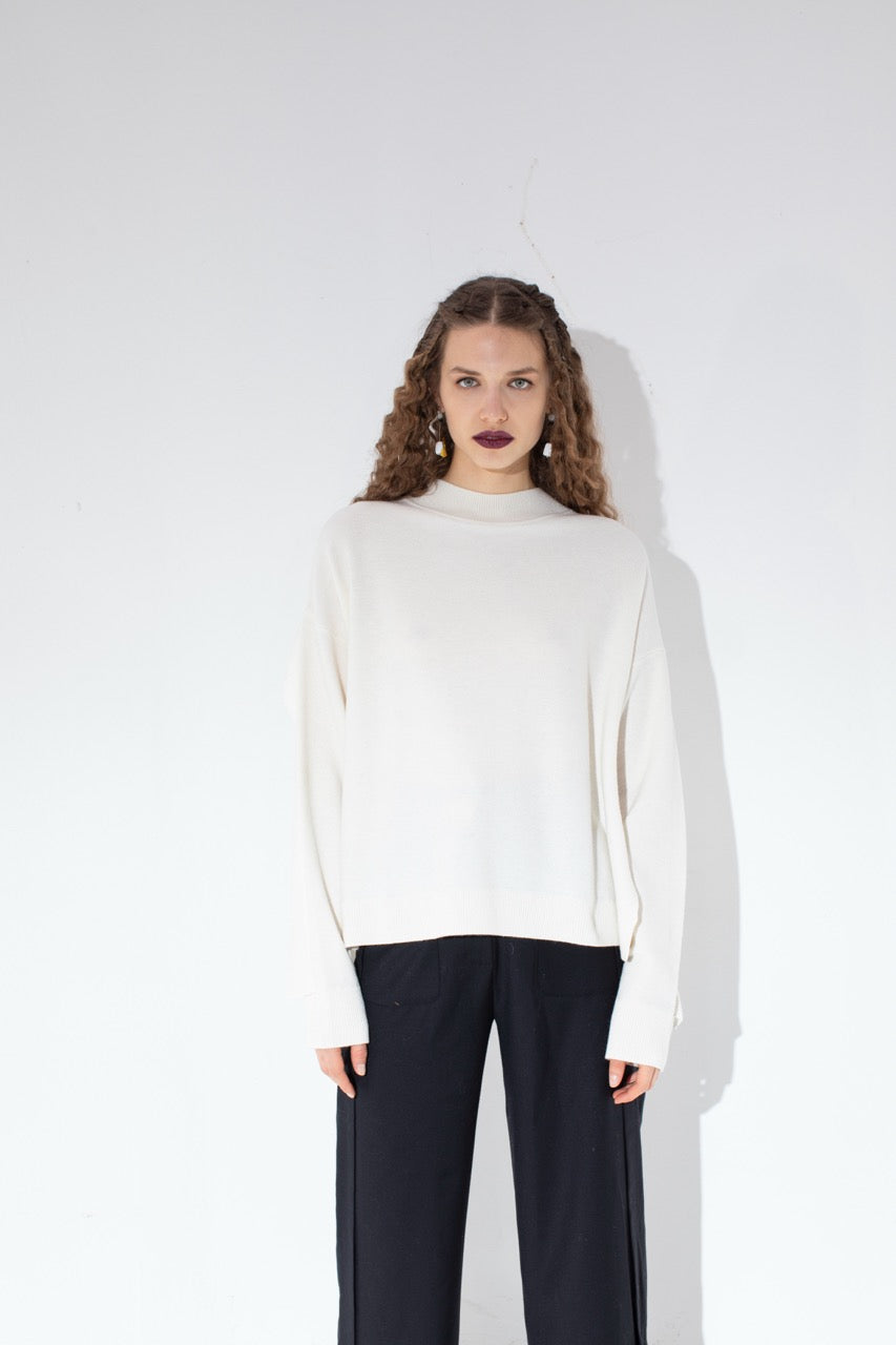 Half Measure Layered Knit Split Seam Trousers by Natalie Kolyozyan, Not Equal AW20