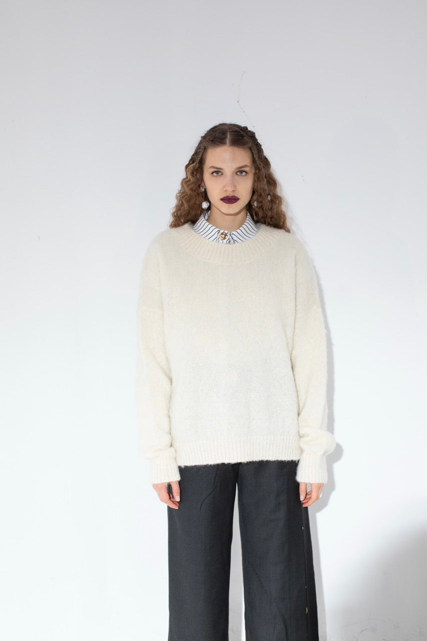 Natalie Kolyozyan Counterweight Mohair Kazak Görünümü, Not Equal AW20