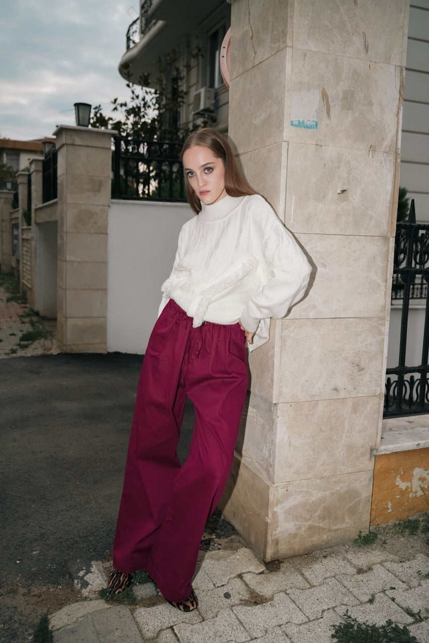 Natalie Kolyozyan Fringe Balıkçı Kazak, Loose Ends AW25, görsel 3