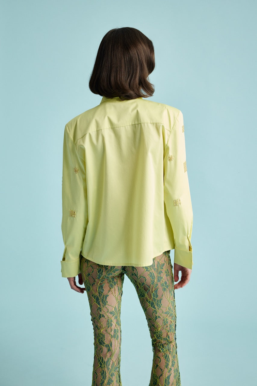 Natalie Kolyozyan Lime Glow Gömlek Ivy Flare Pantolon, In the Spotlight SS26, görsel 4