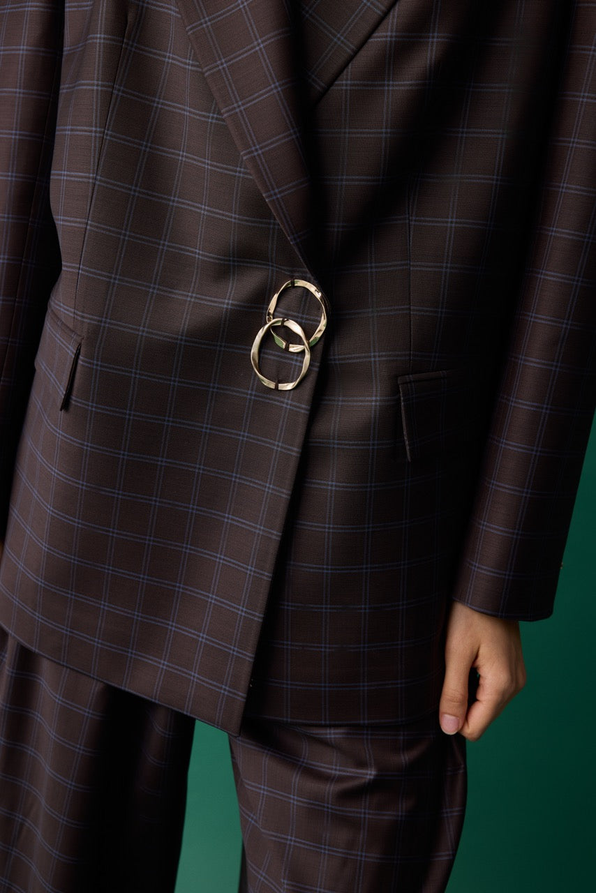 Arch Oversized Wool Suit Blazer by Natalie Kolyozyan, Relief AW26, view 2