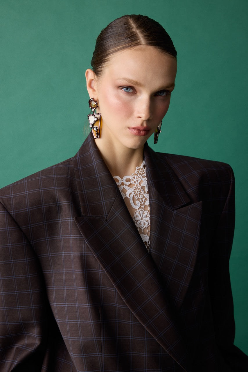 Natalie Kolyozyan Arch Oversize Yün Blazer Ceket, Relief AW26, görsel 3