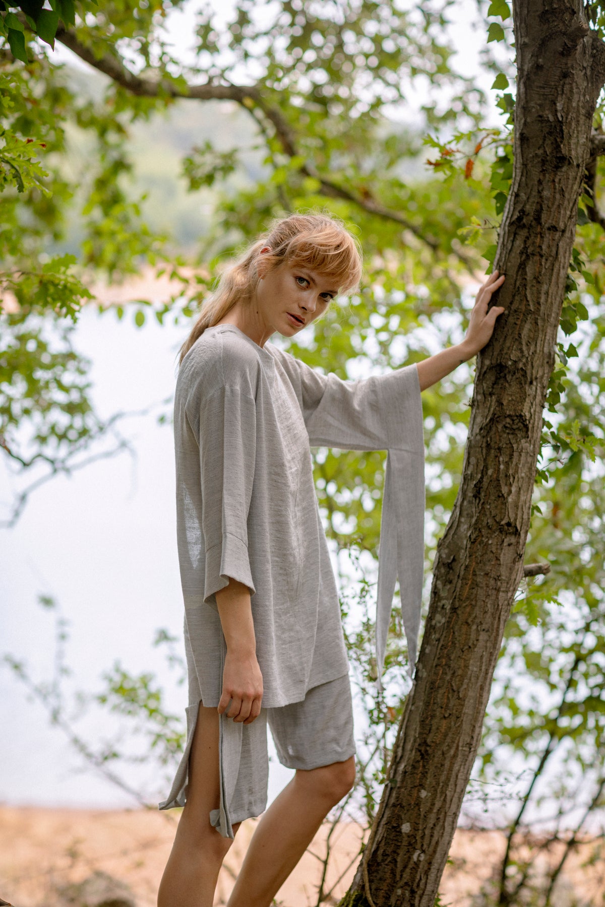 Raw Tunic Raw Shorts by Natalie Kolyozyan, Ripple SS19