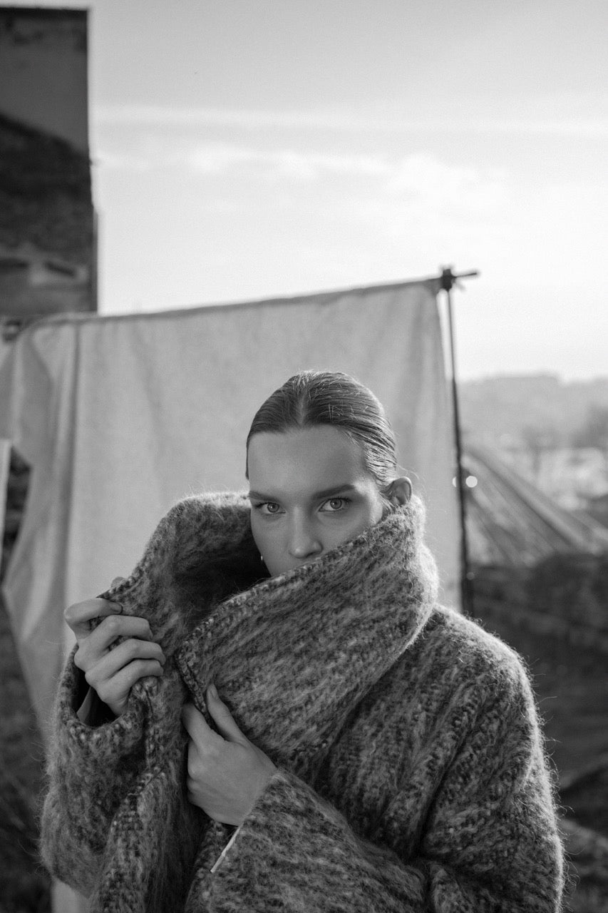 Natalie Kolyozyan Hearth Mohair Ceket, Ember AW19
