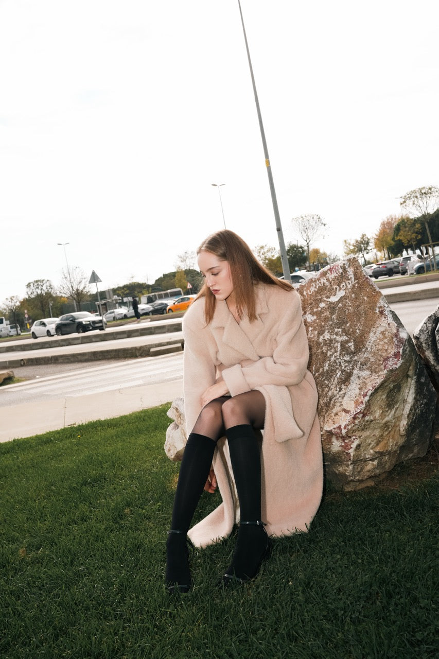 Natalie Kolyozyan Plush Kuşaklı Palto, Loose Ends AW25