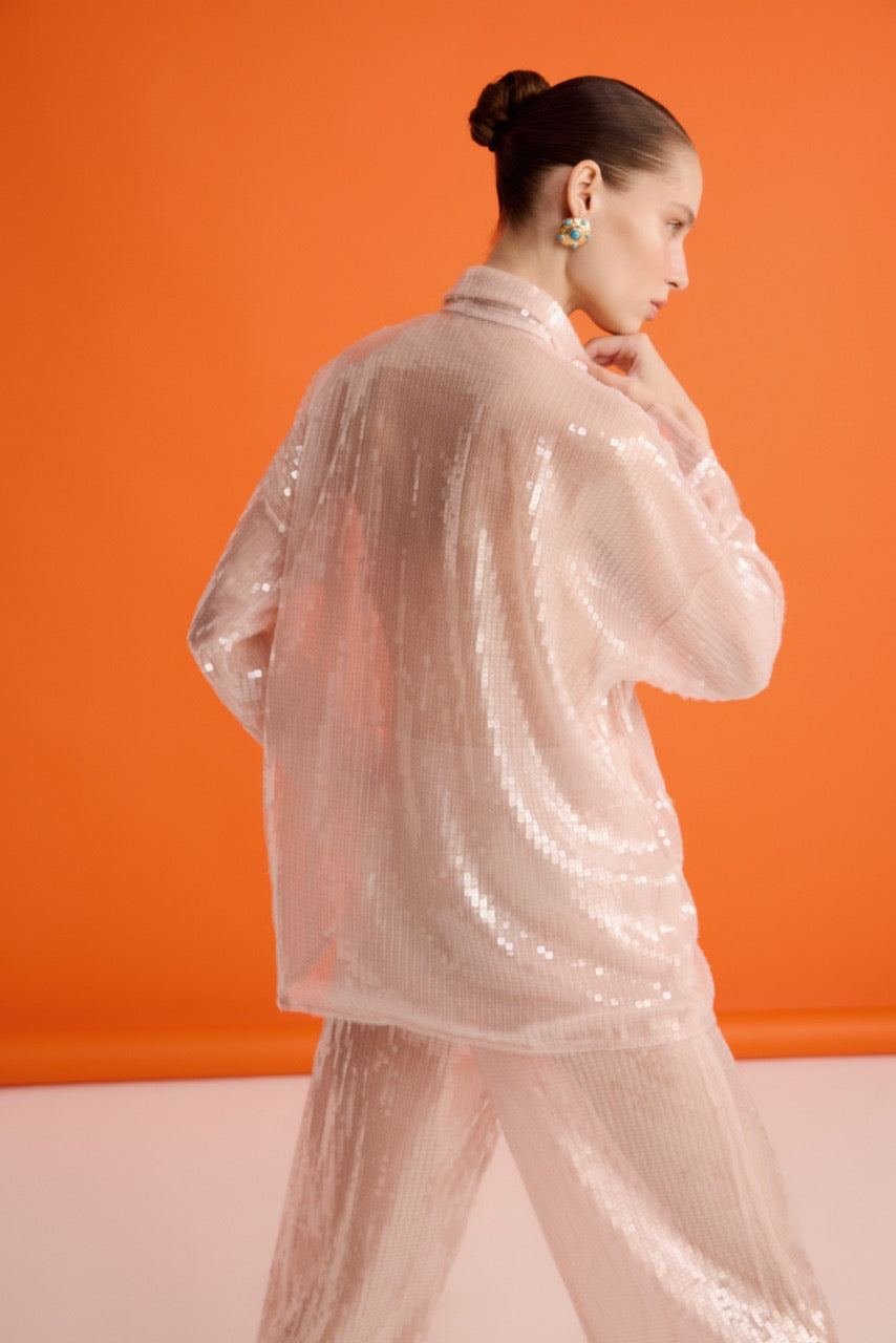 Reverie Sequin Shirt Look by Natalie Kolyozyan, In the Spotlight SS26, view 4