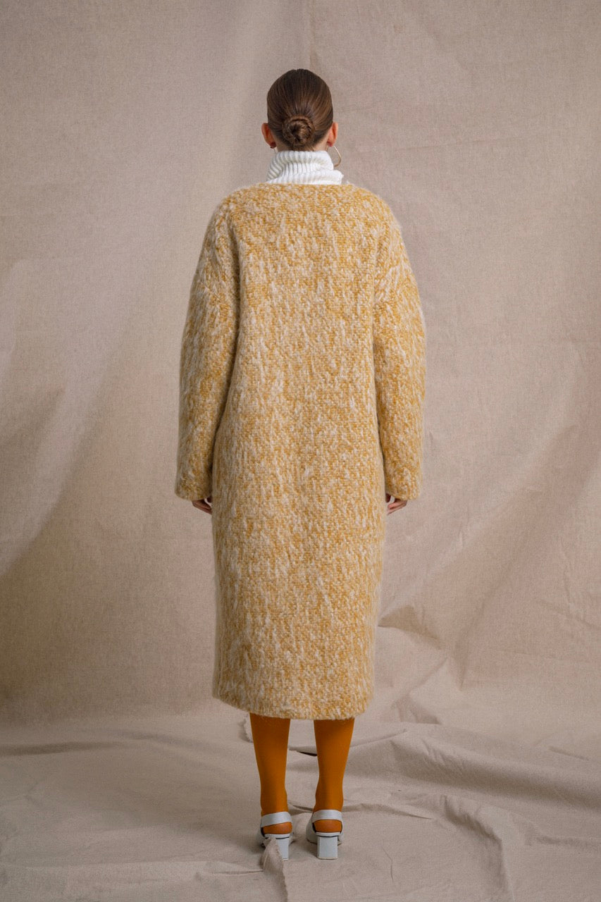 Natalie Kolyozyan Hearth Mohair Ceket Ash Balıkçı Yaka Kazak, Ember AW19, görsel 2