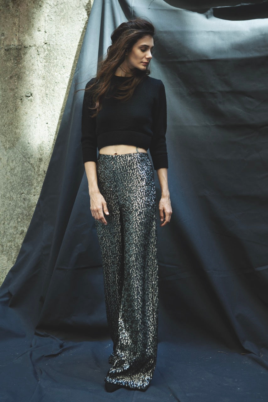 Seam One Cropped Knit Look by Natalie Kolyozyan, Point of Origin AW15, view 2