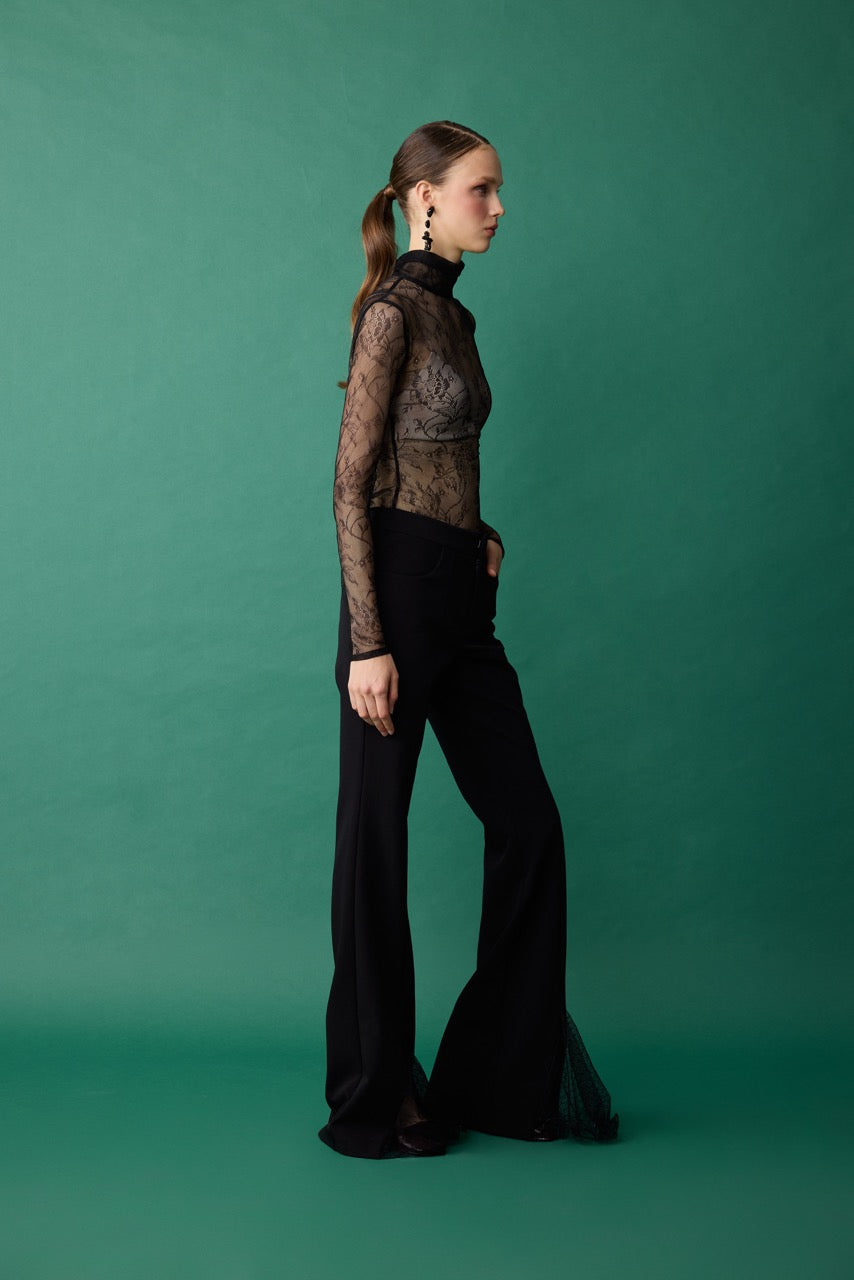 Natalie Kolyozyan Column Geniş İspanyol Paça Pantolon Day, Relief AW26, görsel 2