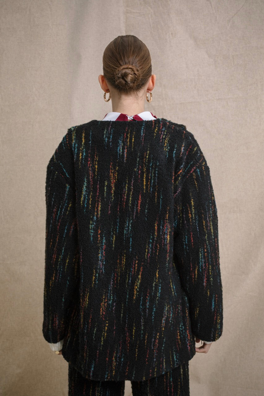 Natalie Kolyozyan Smoke Bouclé Ceket, Ember AW19, görsel 3