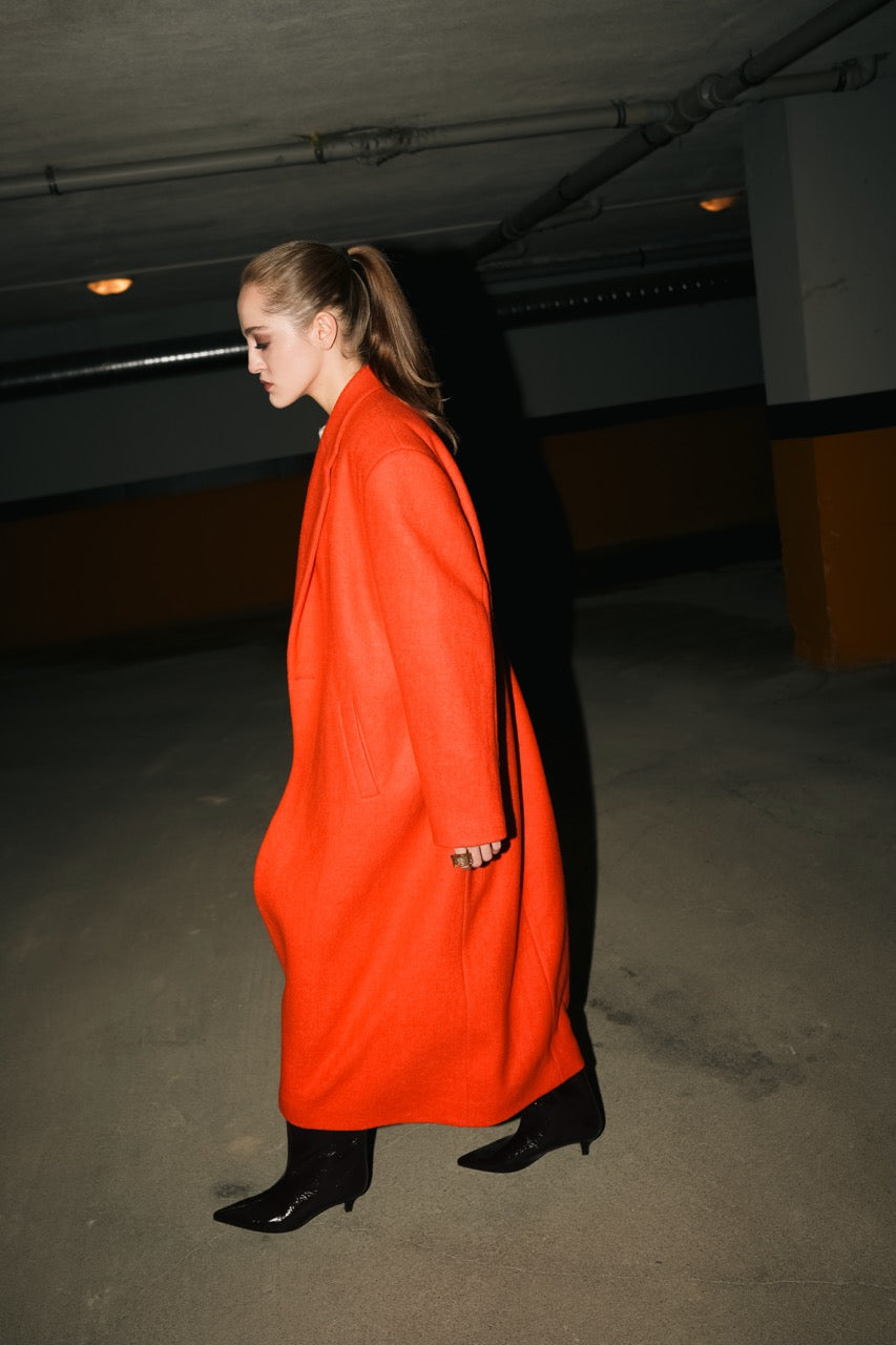 Block Wool Coat by Natalie Kolyozyan, Loose Ends AW25