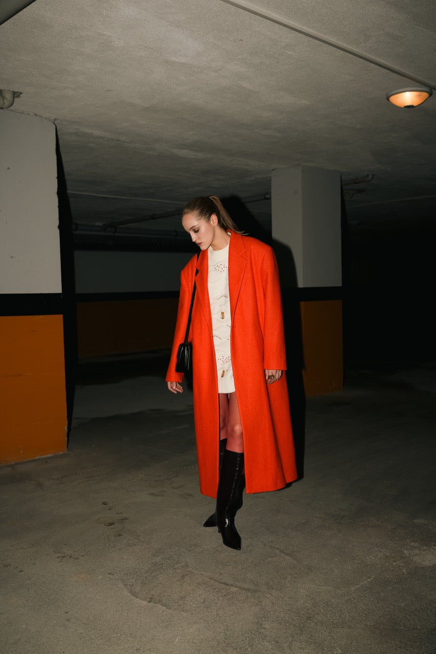 Natalie Kolyozyan Block Yün Palto Grain Örgü Elbise, Loose Ends AW25