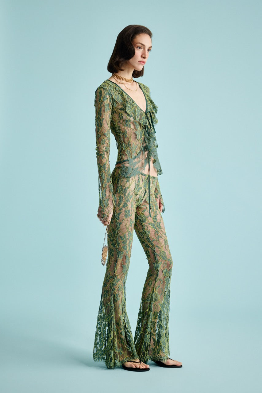 Natalie Kolyozyan Ivy Sheer Top Ivy Flare Pantolon, In the Spotlight SS26