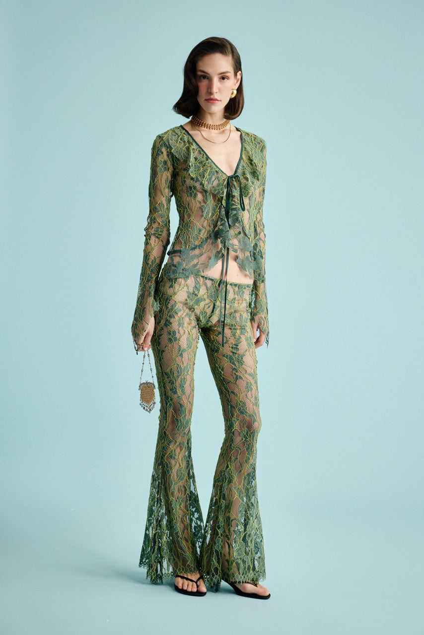 Natalie Kolyozyan Ivy Sheer Top Ivy Flare Pantolon, In the Spotlight SS26, görsel 2