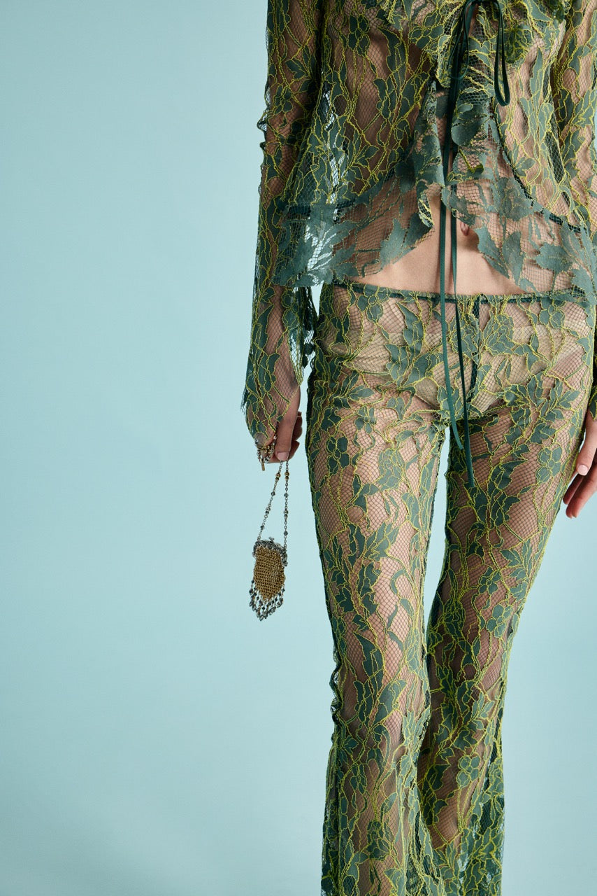 Natalie Kolyozyan Ivy Sheer Top Ivy Flare Pantolon, In the Spotlight SS26, görsel 3