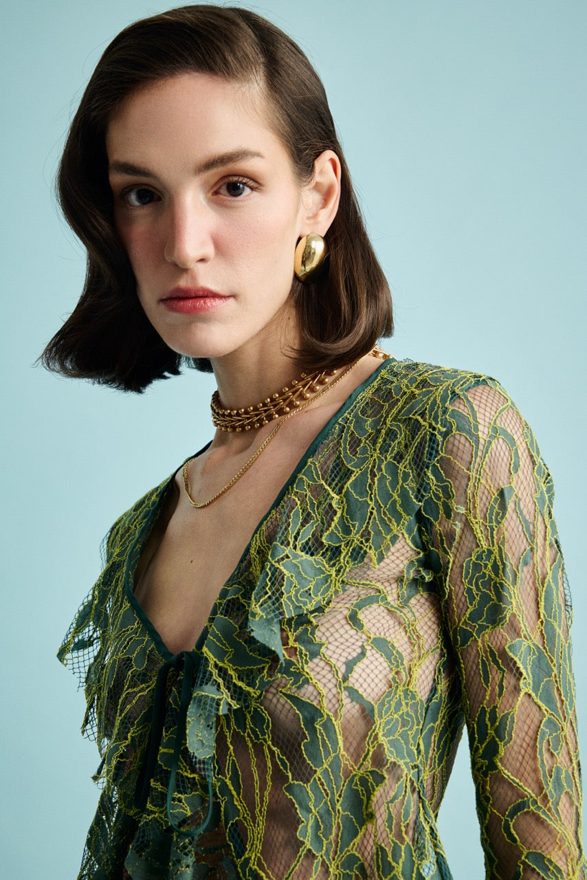 Natalie Kolyozyan Ivy Sheer Top Ivy Flare Pantolon, In the Spotlight SS26, görsel 5
