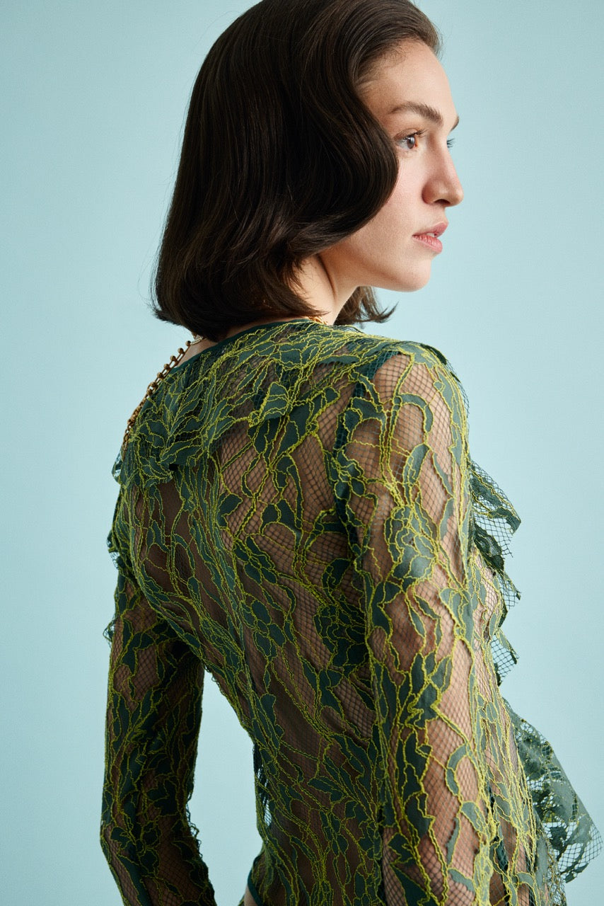 Natalie Kolyozyan Ivy Sheer Top Ivy Flare Pantolon, In the Spotlight SS26, görsel 6