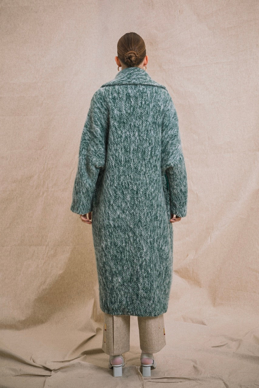 Hearth Mohair Coat by Natalie Kolyozyan, Ember AW19, view 3